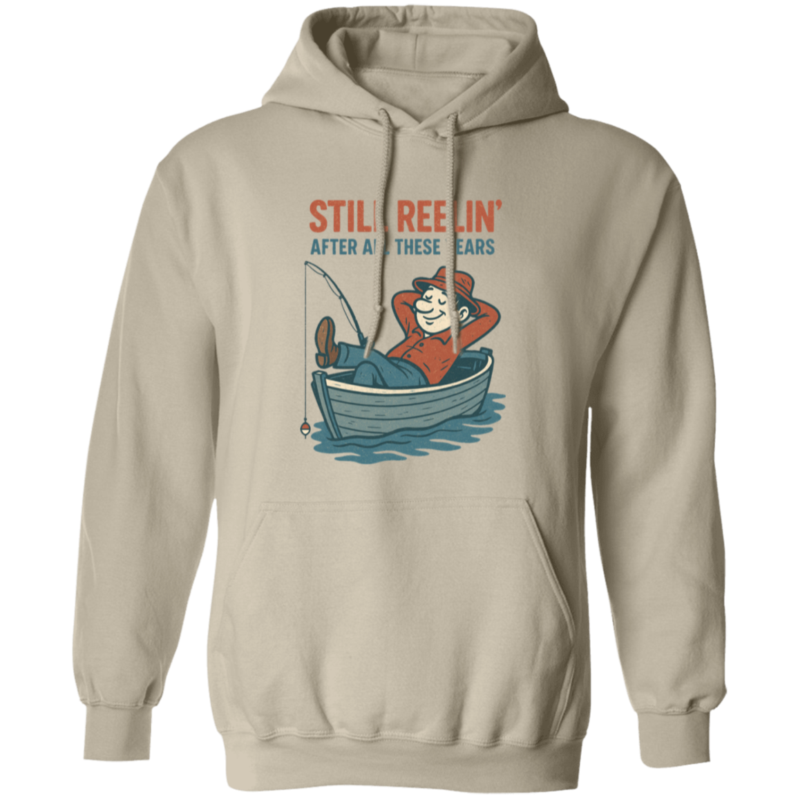 Still Reeling After All These Years Hoodie Sand