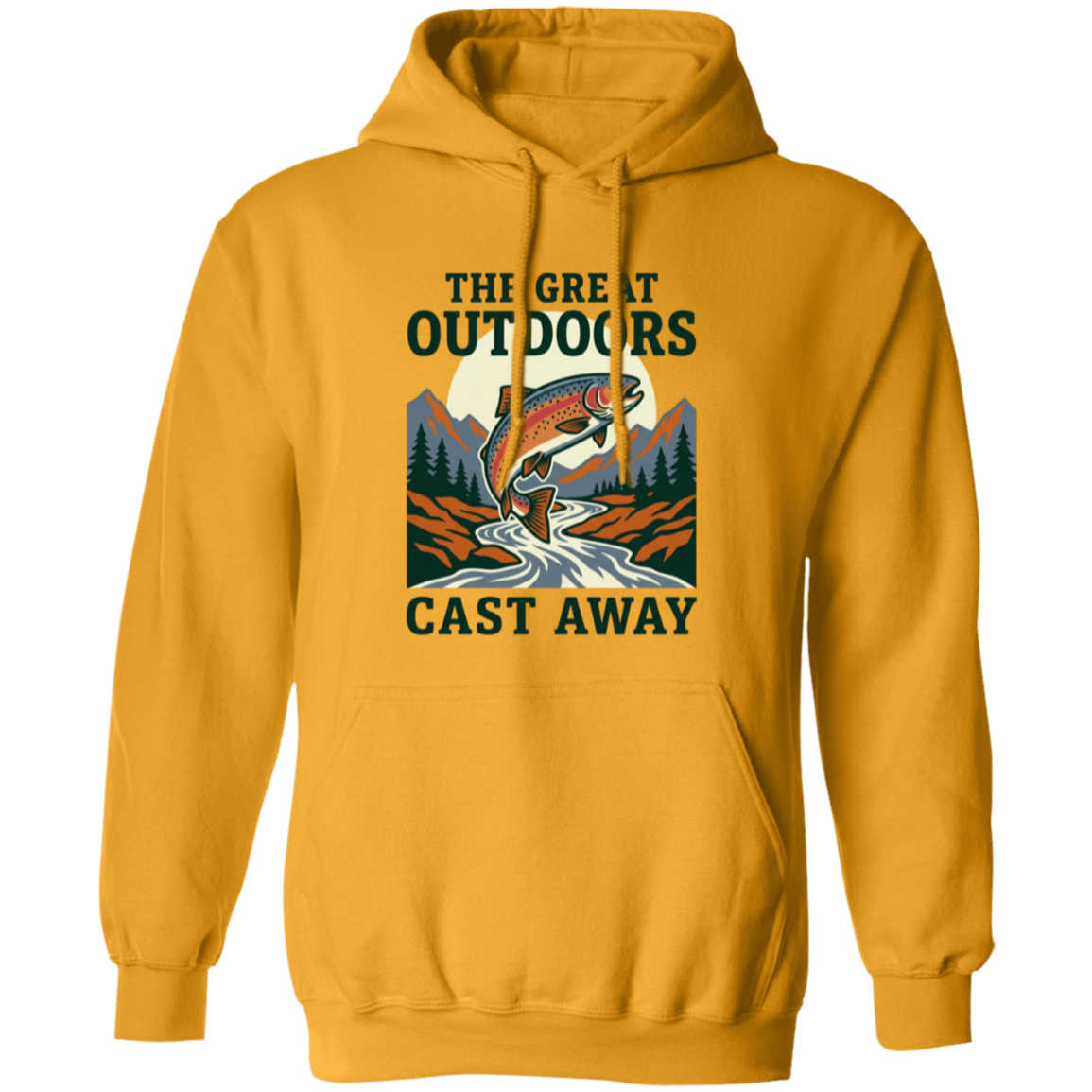 The Great Outdoors Cast Away Hoodie-Gold