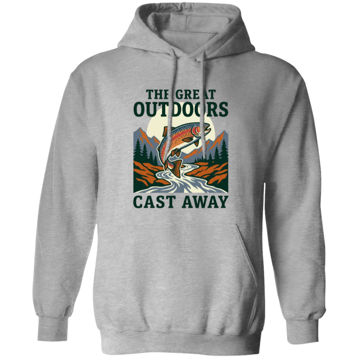 The Great Outdoors Cast Away Hoodie-Sport-Grey