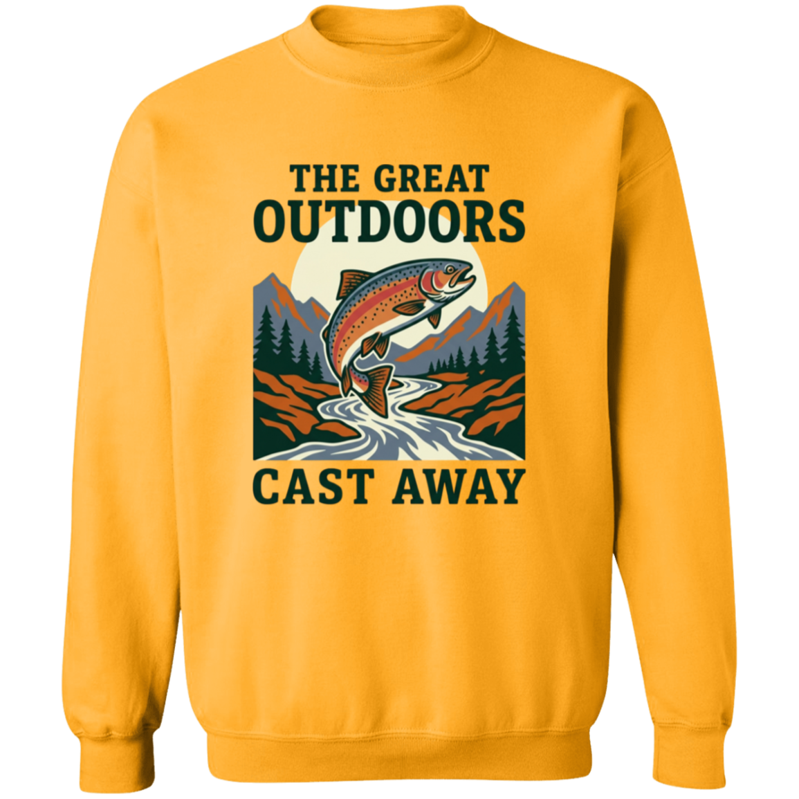 The Great Outdoors Cast Away Sweatshirt-Gold