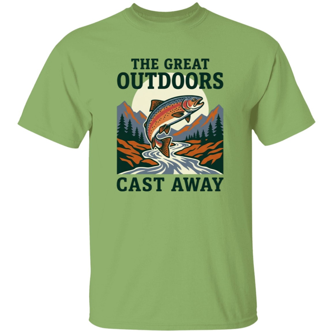 The Great Outdoors Cast Away T-Shirt-Kiwi