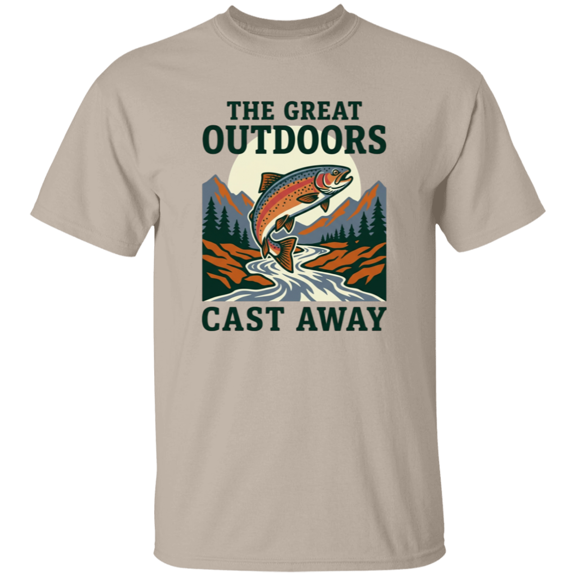 The Great Outdoors Cast Away T-Shirt-Sand