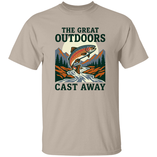 The Great Outdoors Cast Away T-Shirt-Sand