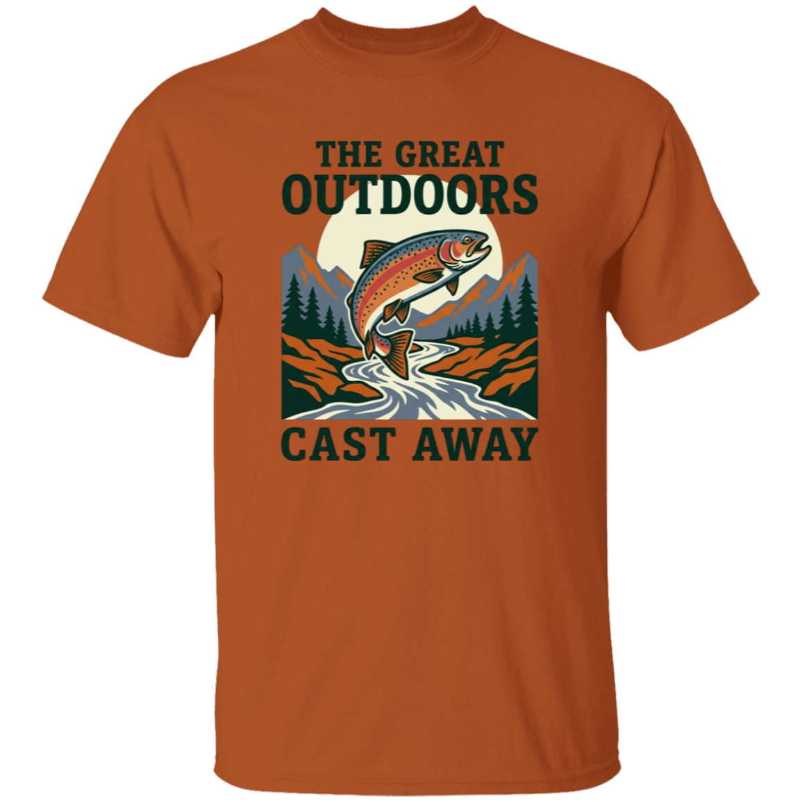 The Great Outdoors Cast Away T-Shirt-Texas-Orange