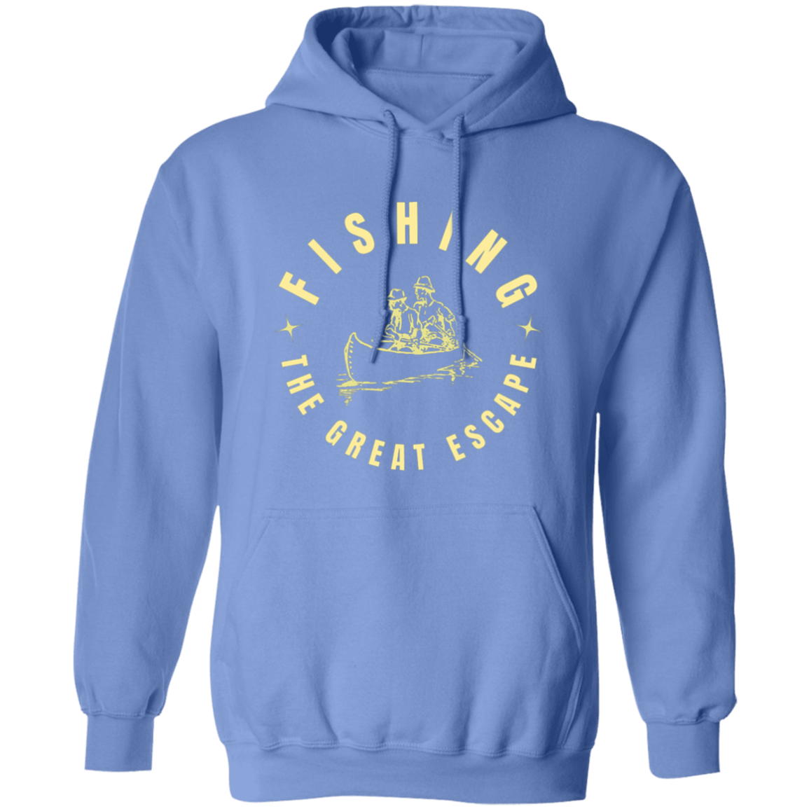 Fishing the great escape hoodie k carolina-blue