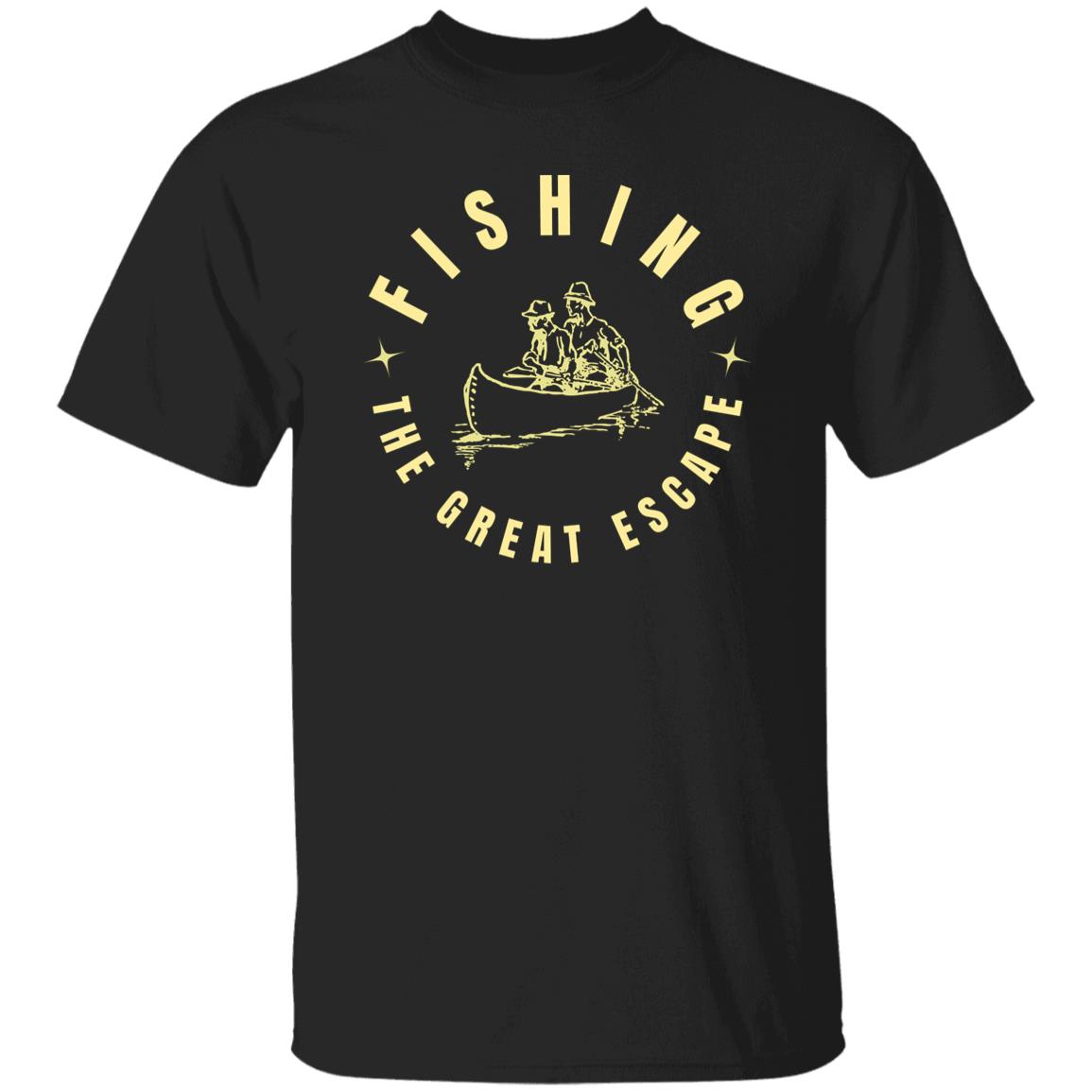 Fishing the great escape t-shirt k black