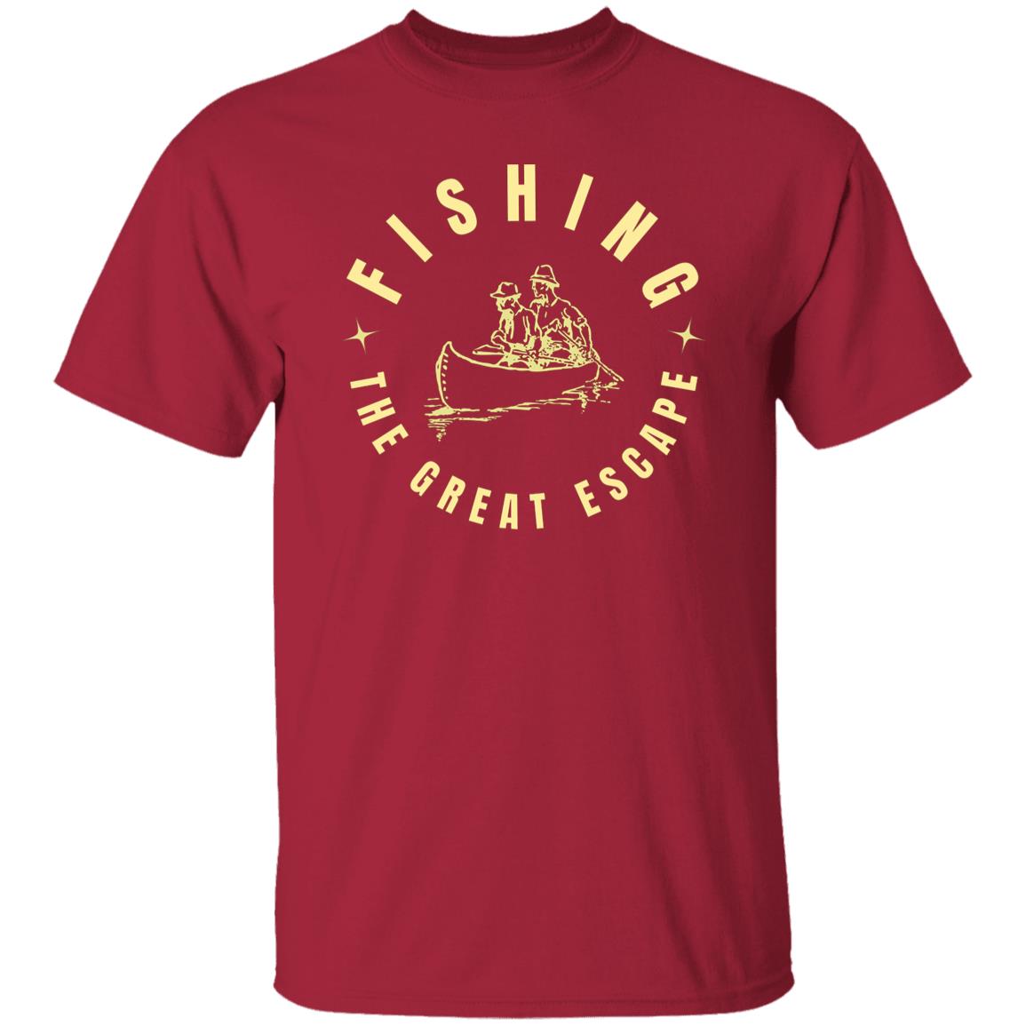 Fishing the great escape t-shirt k cardinal