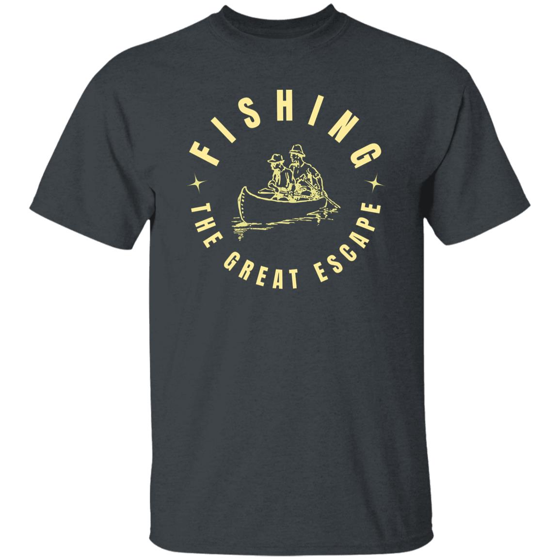 Fishing the great escape t-shirt k dark-heather