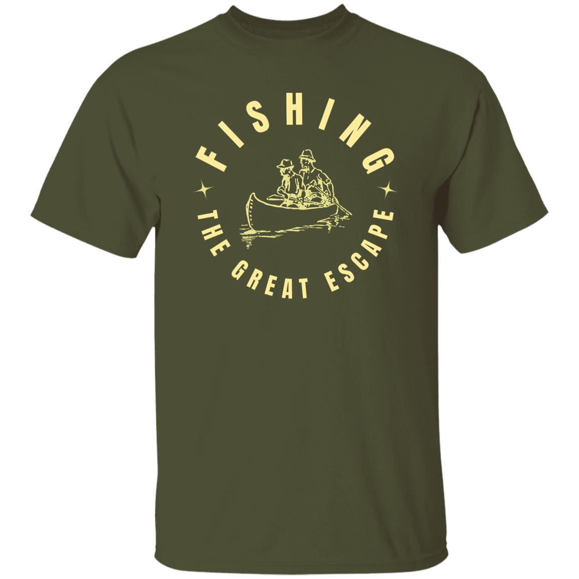 Fishing the great escape t-shirt k military-green
