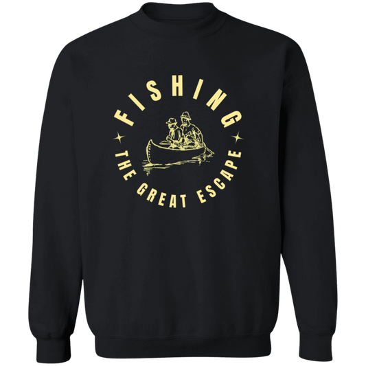 Fishing the great escape sweatshirt w black