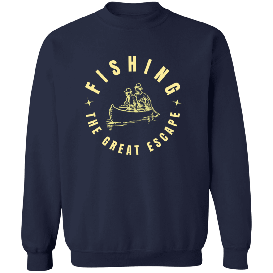 Fishing the great escape sweatshirt w navy