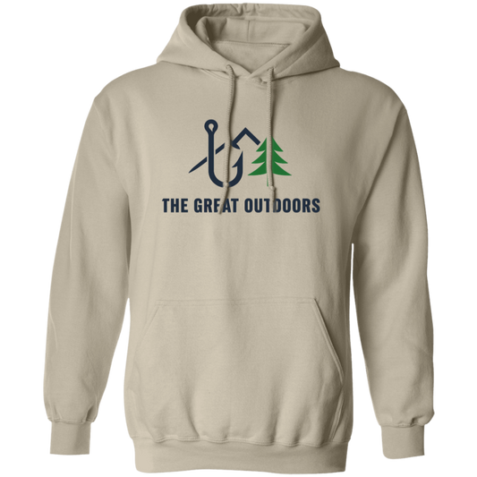 Fishing in the Great Outdoors hoodie in sand color