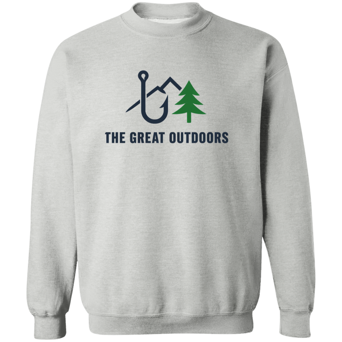 Fishing in the Great Outdoors sweatshirt in Sport-Grey color