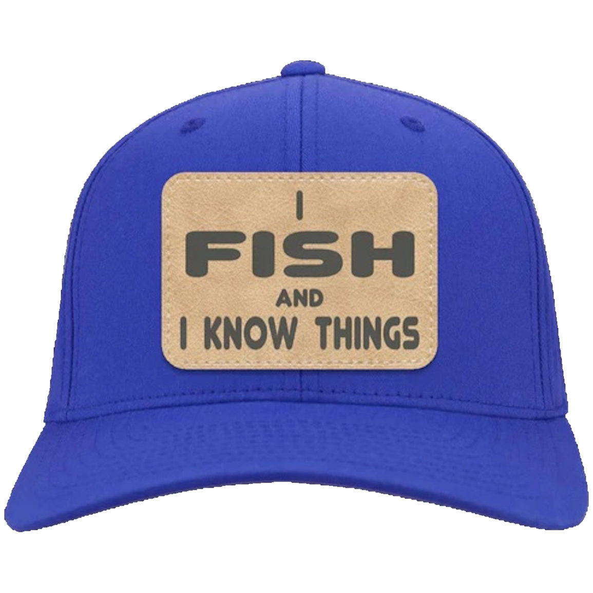 I Fish and Know Things Twill Cap royal