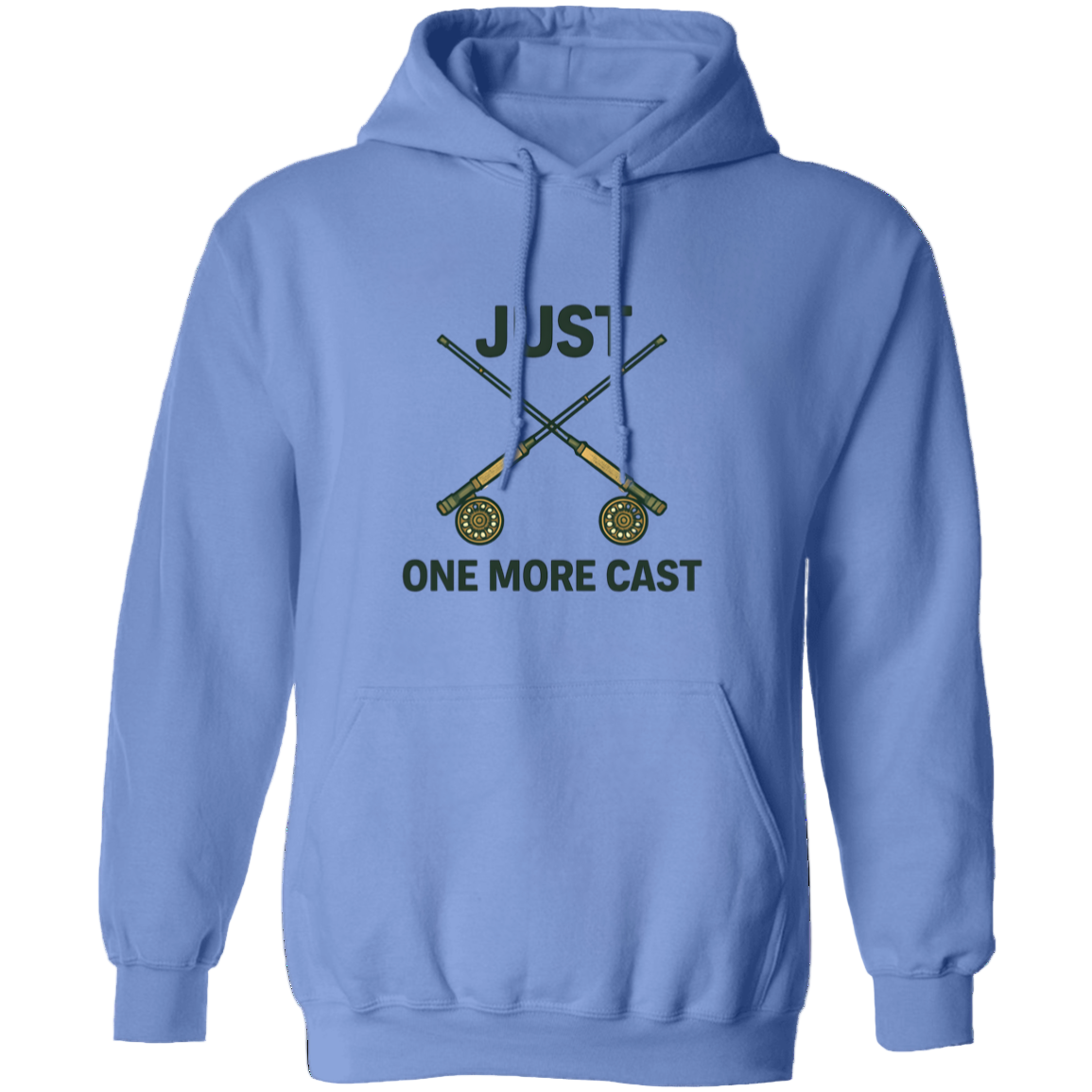 Just one more cast hoodie carolina blue