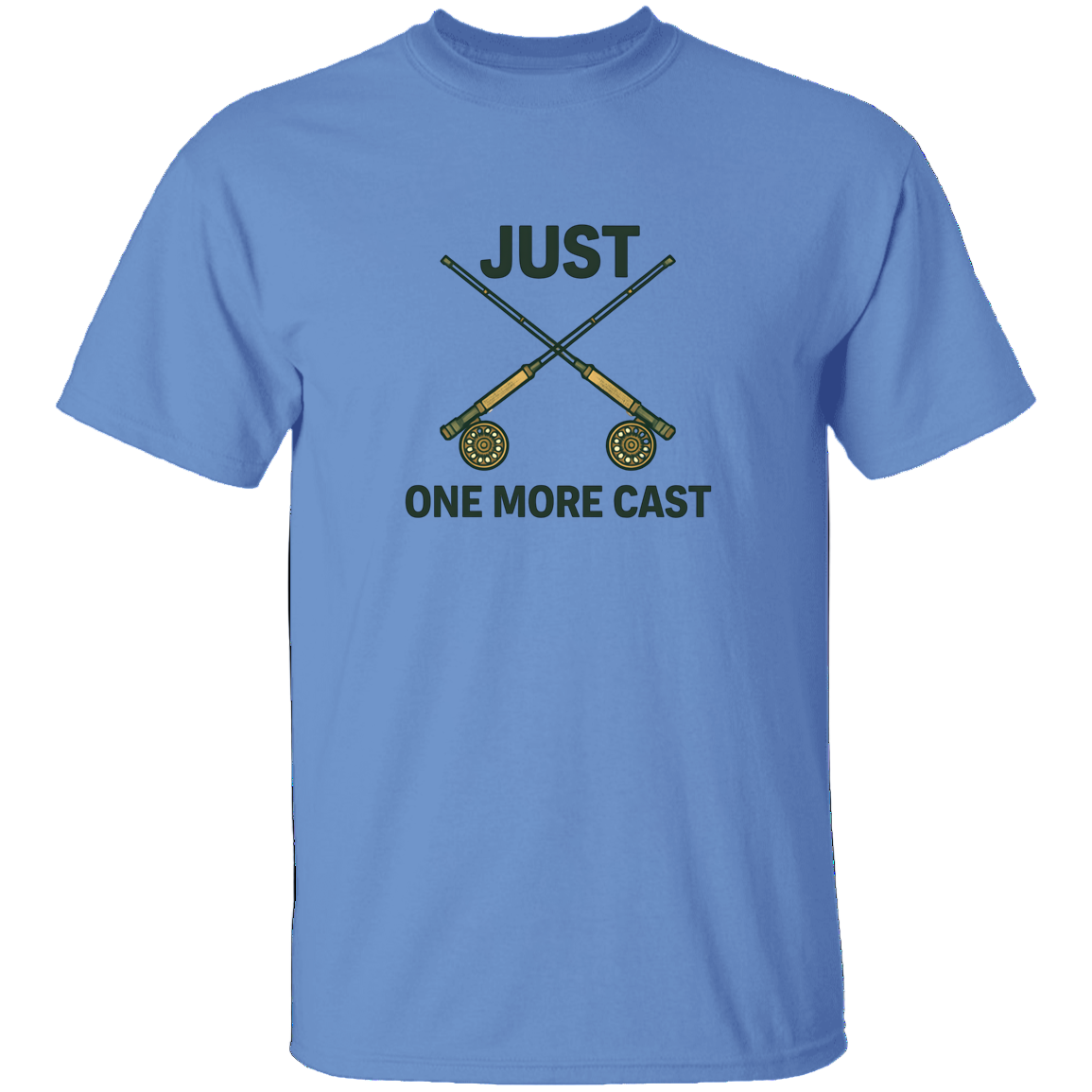 just one more cast t shirt carolina blue