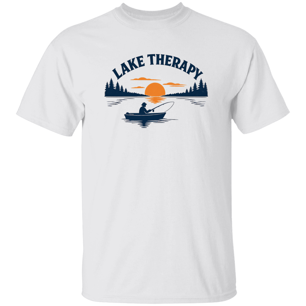 White Lake Therapy t-shirt – funny fishing shirt for men and women