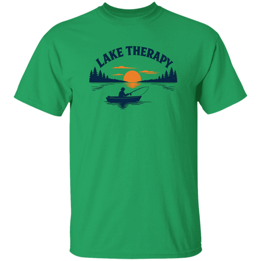 Irish green Lake Therapy t-shirt – funny fishing shirt for men and women