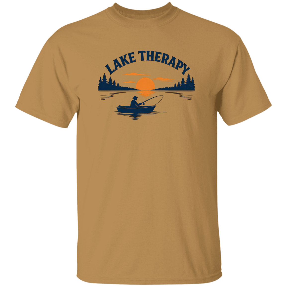 lake-therapy-t-shirt-old-gold