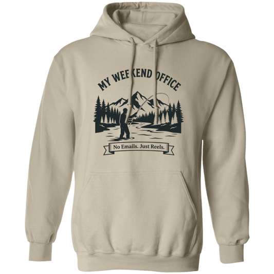 Fisherman in his weekend office Hoodie in Sand color