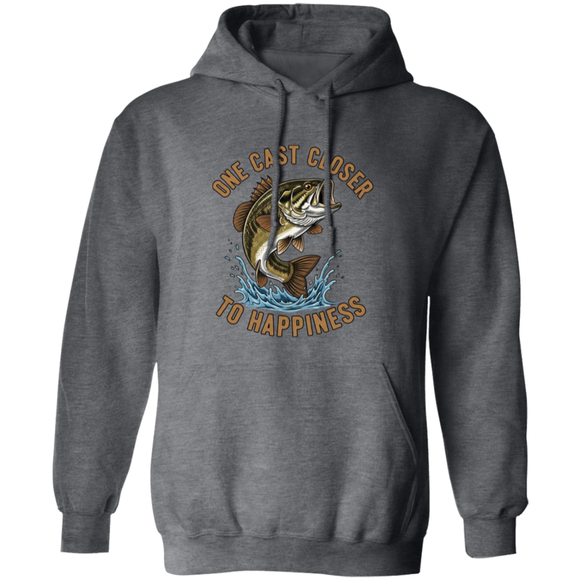 One Cast Closer to Happiness hoodie dark-heather