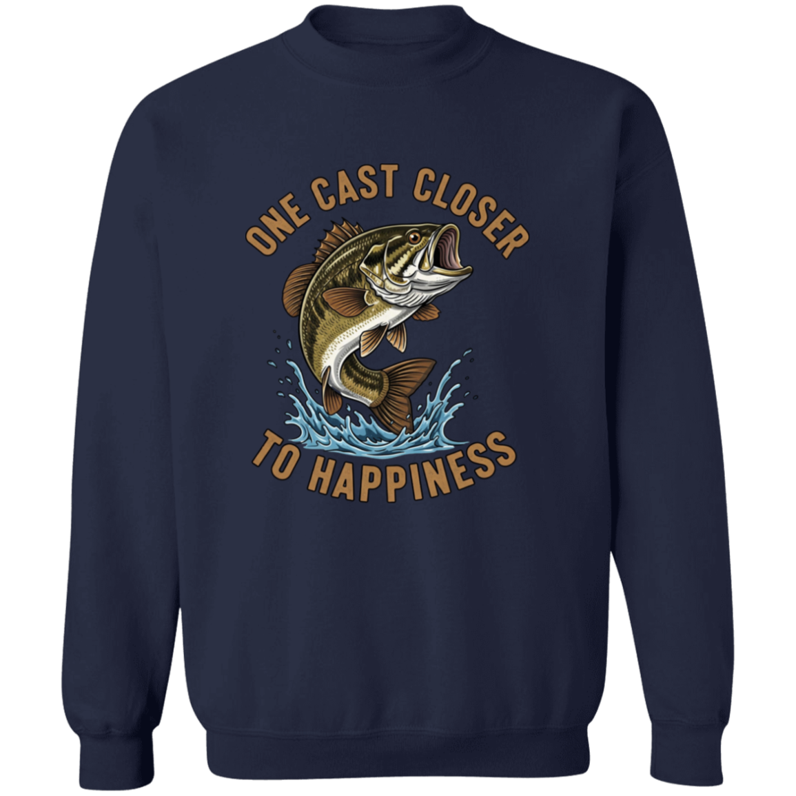 One Cast Closer to Happiness sweatshirt navy