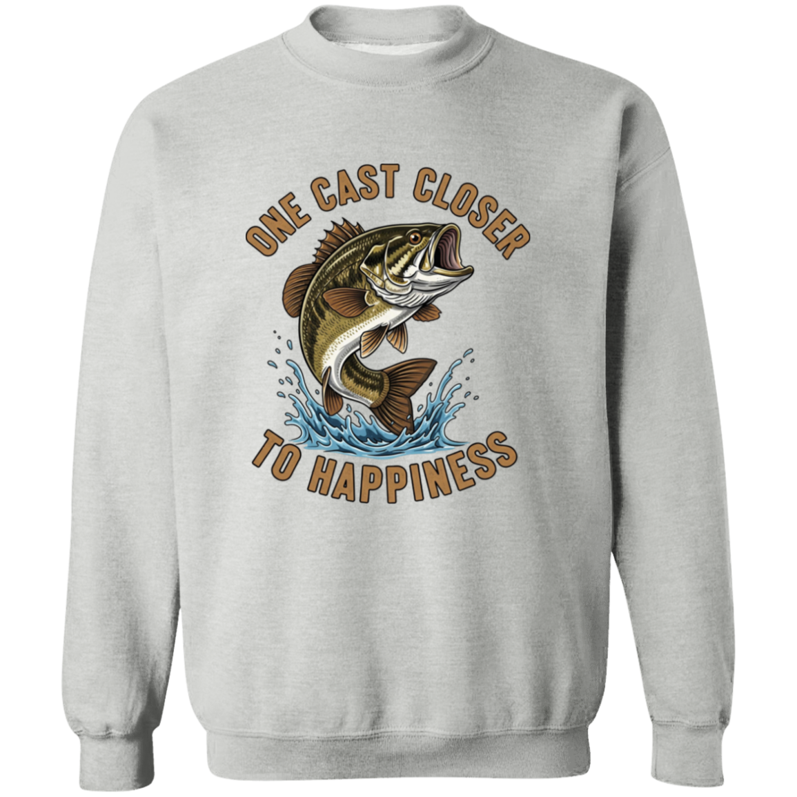 One Cast Closer to Happiness sweatshirt sport-grey