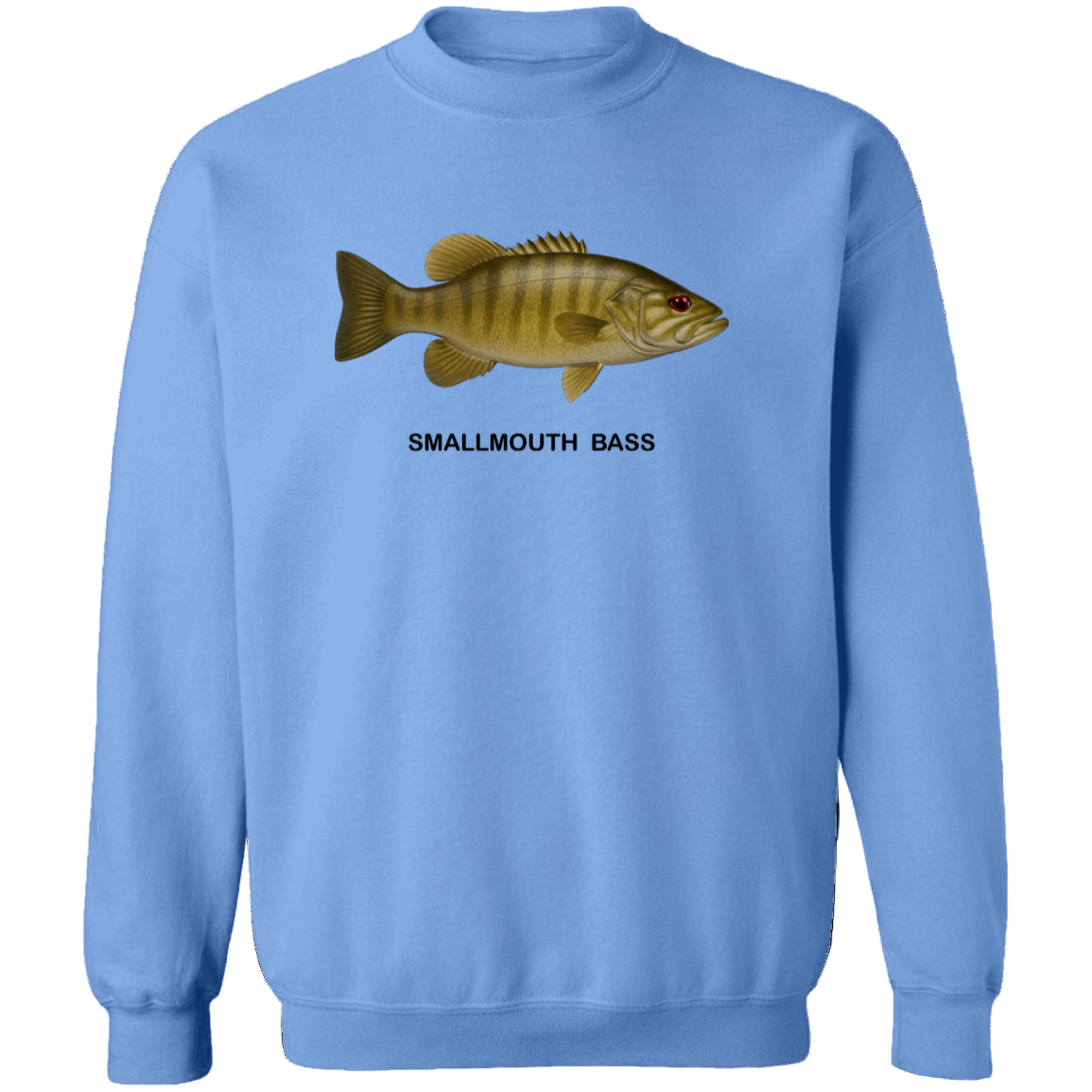smallmouth bass sweatshirt carolina-blue
