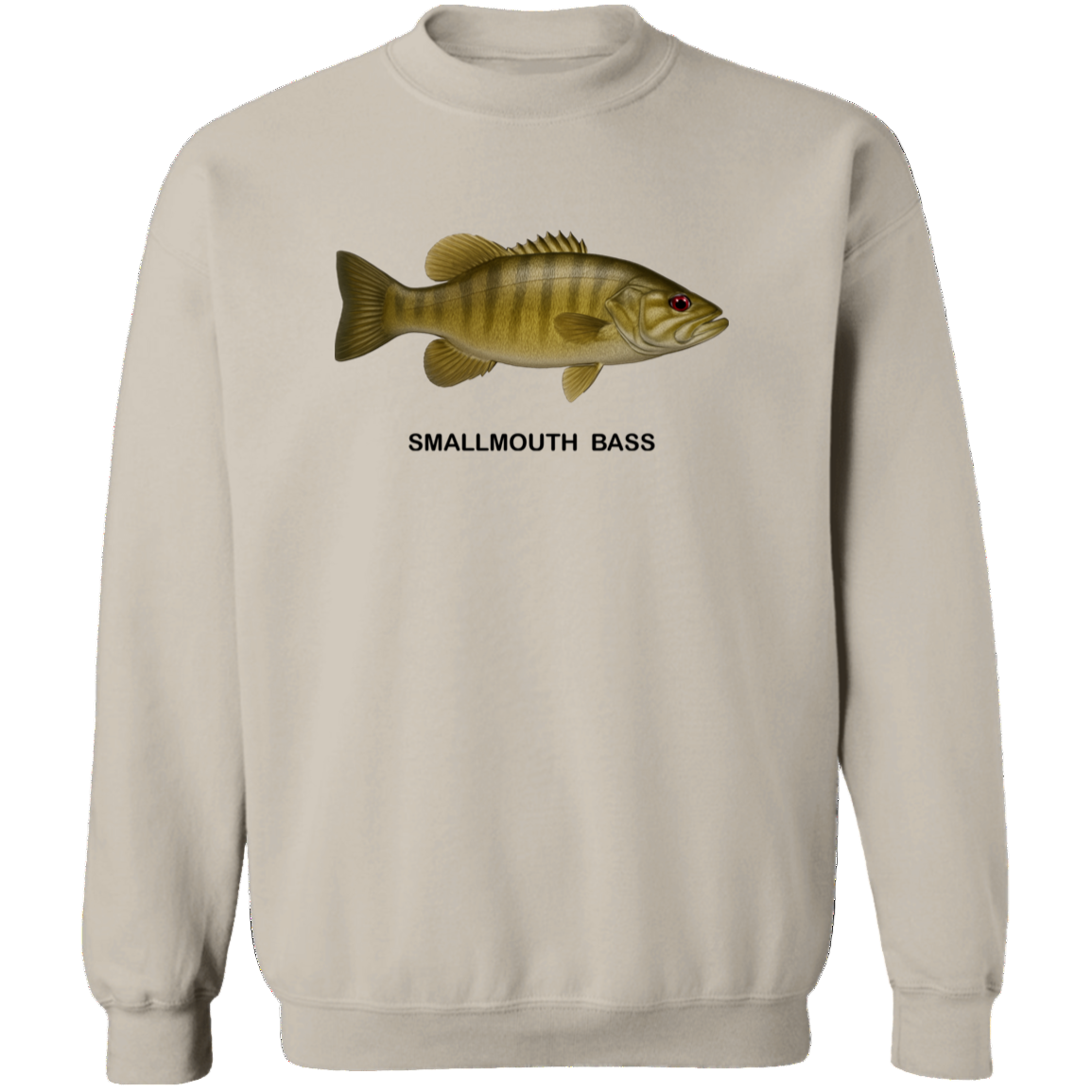 smallmouth bass sweatshirt sand
