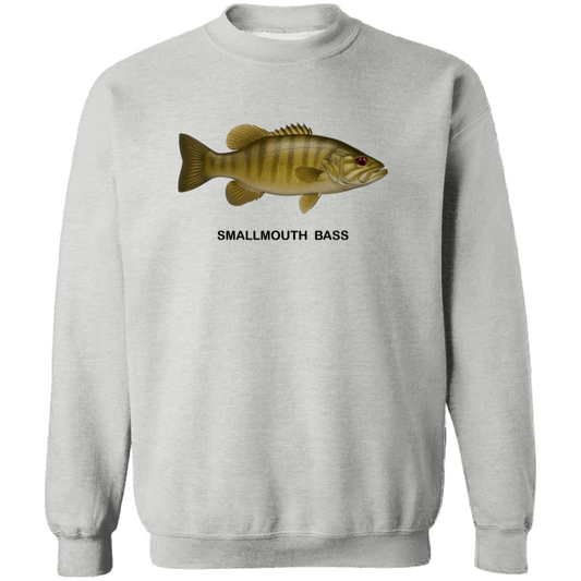 smallmouth bass sweatshirt sport-grey