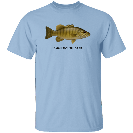 smallmouth bass t-shirt light-blue