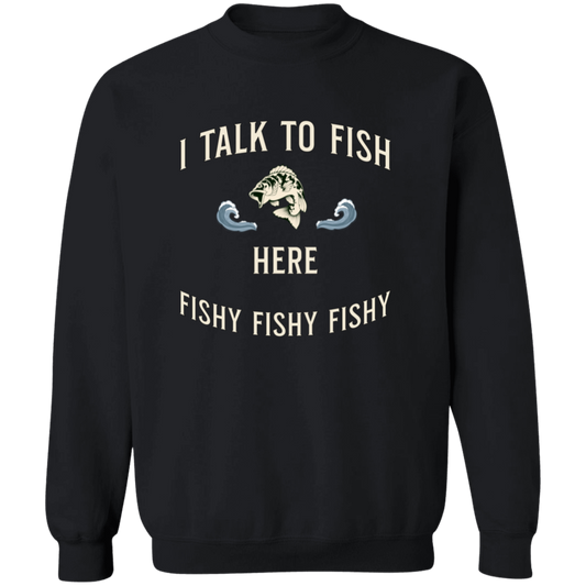 Talk to fish sweatshirt black