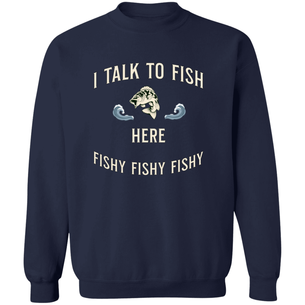 Talk to fish sweatshirt navy