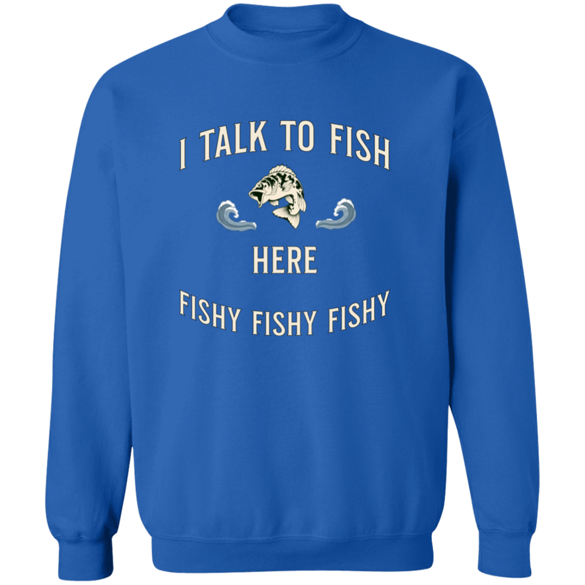 Talk to fish sweatshirt royal