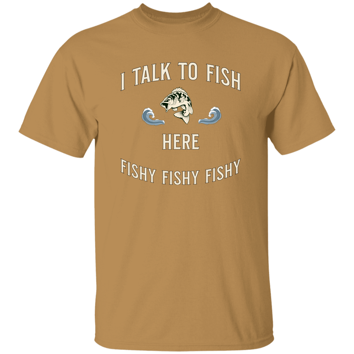 Talk to fish T-Shirt old-gold