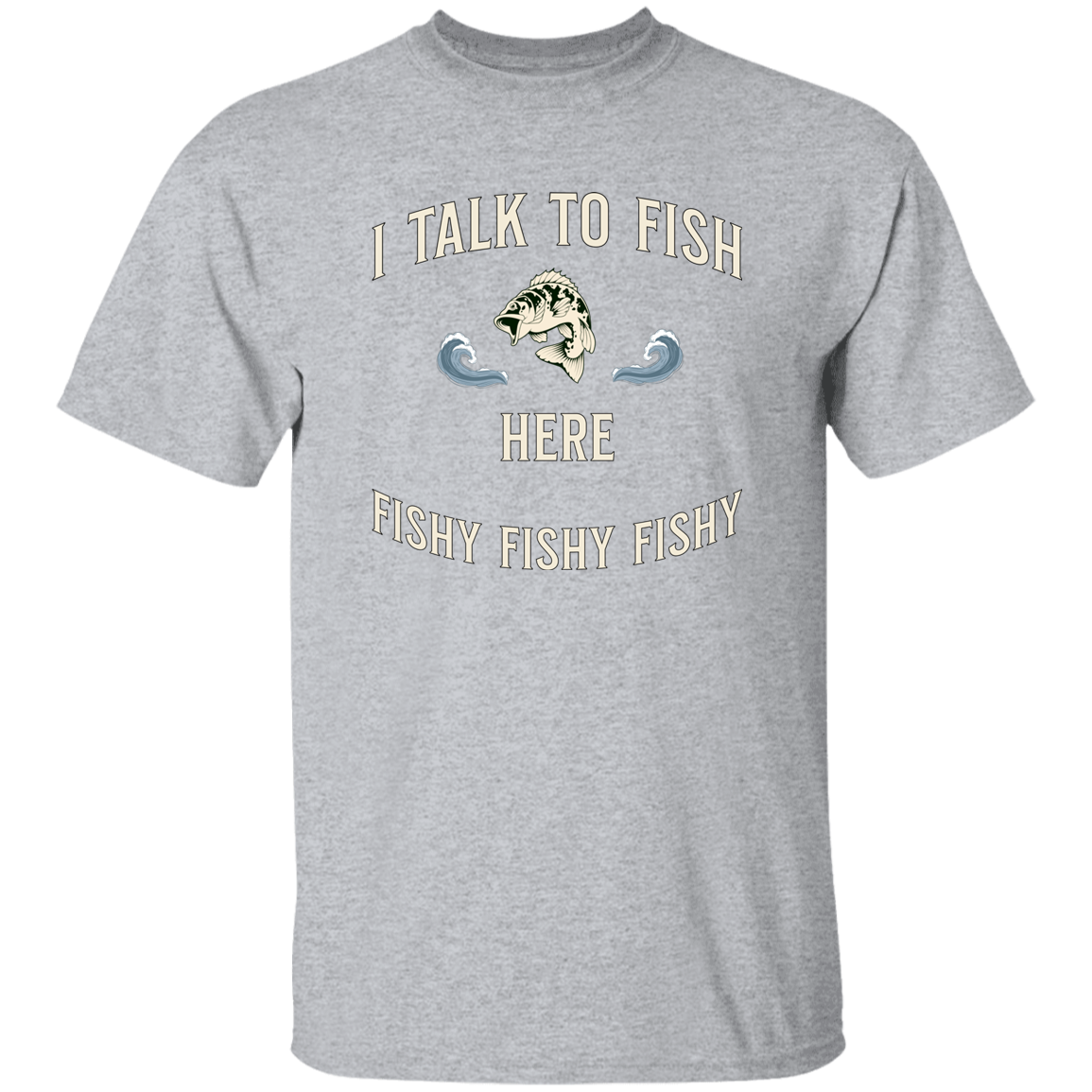Talk to fish T-Shirt sport-grey