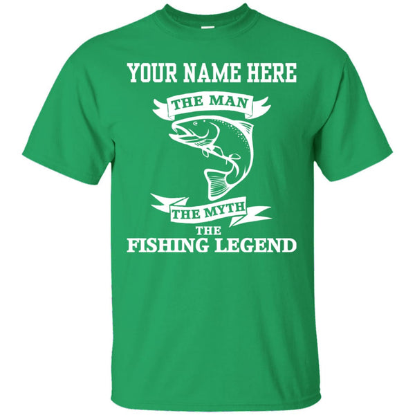 Personalized the man the myth the legend t-shirt a Irish-green