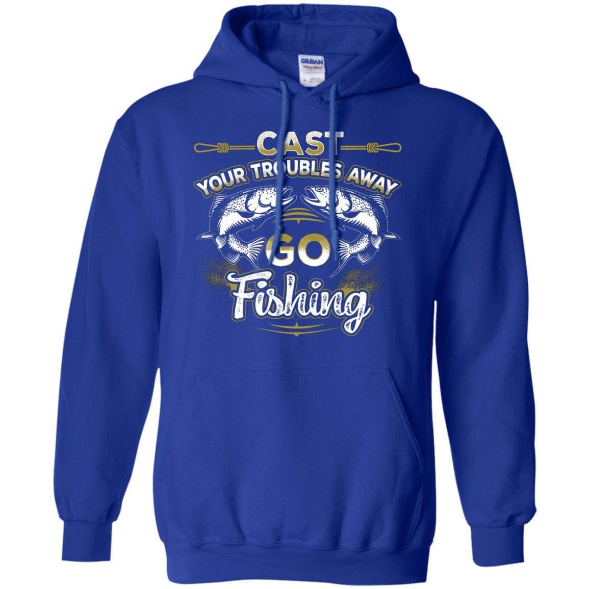 Cast Your Troubles Away Pullover Hoodie