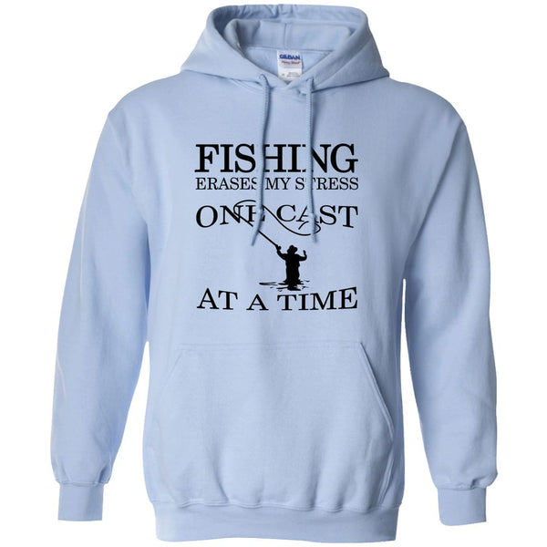 Fishing Erases Stress Pullover Hoodie b