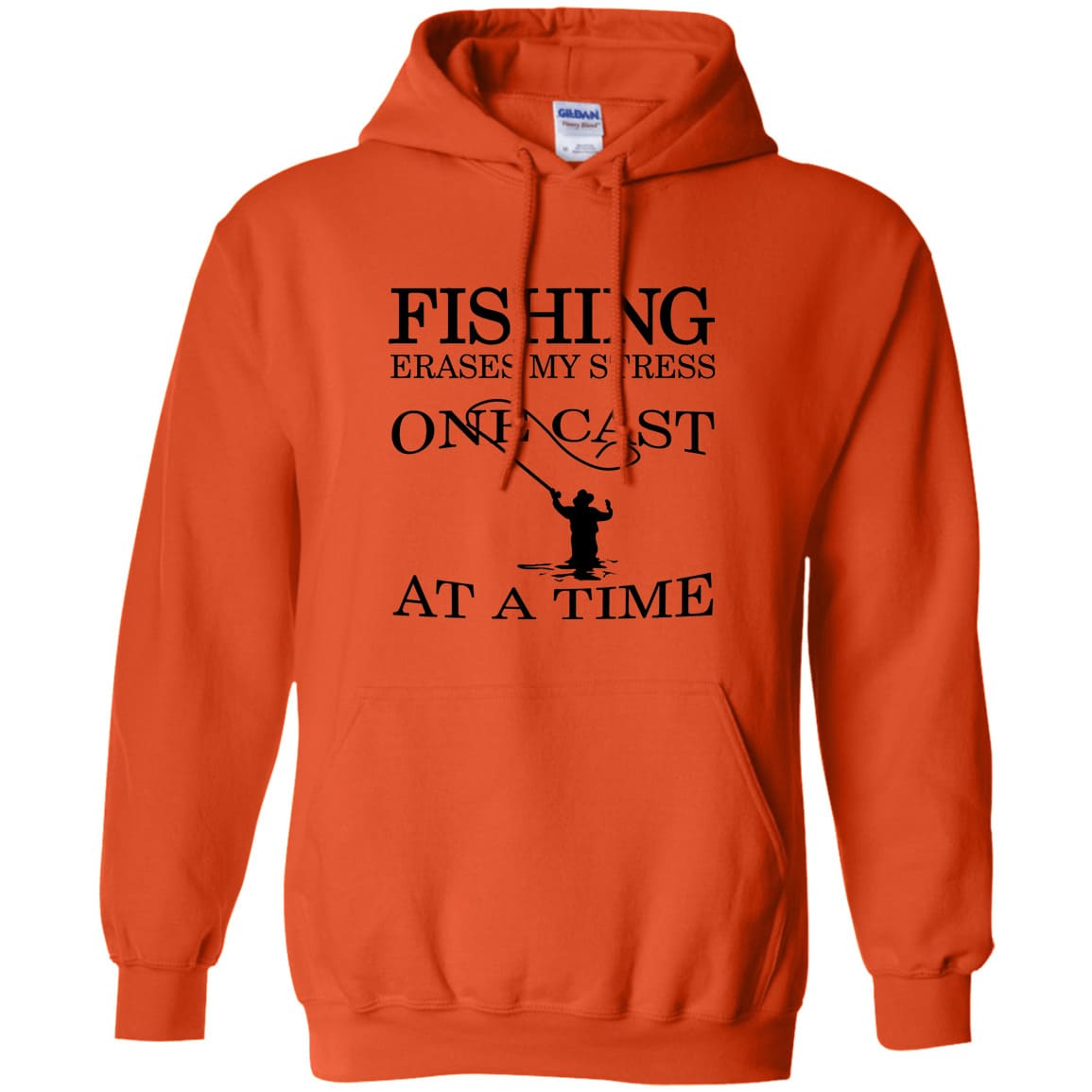 Fishing Erases Stress Pullover Hoodie b