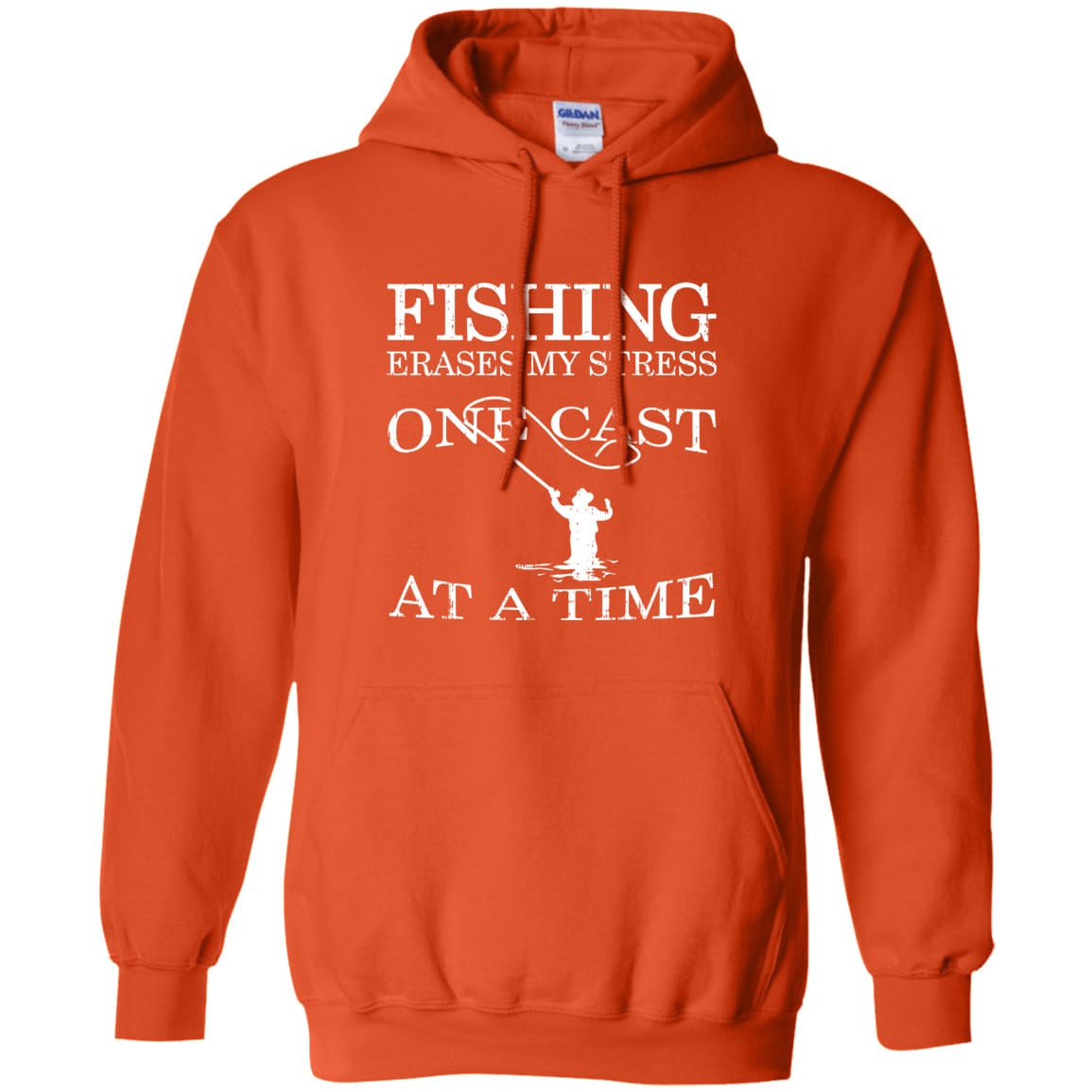 Fishing Erases My Stress Pullover Hoodie