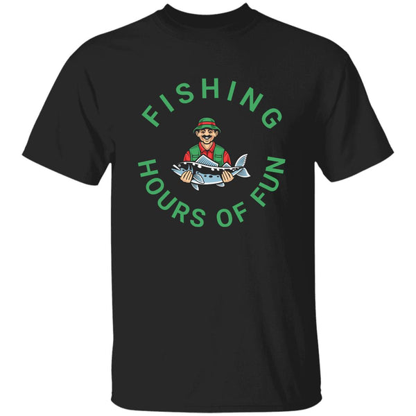 Fishing Hours Of Fun T-shirt k black