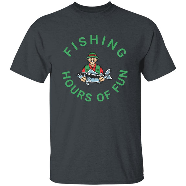 Fishing Hours Of Fun T-shirt k dark-heather