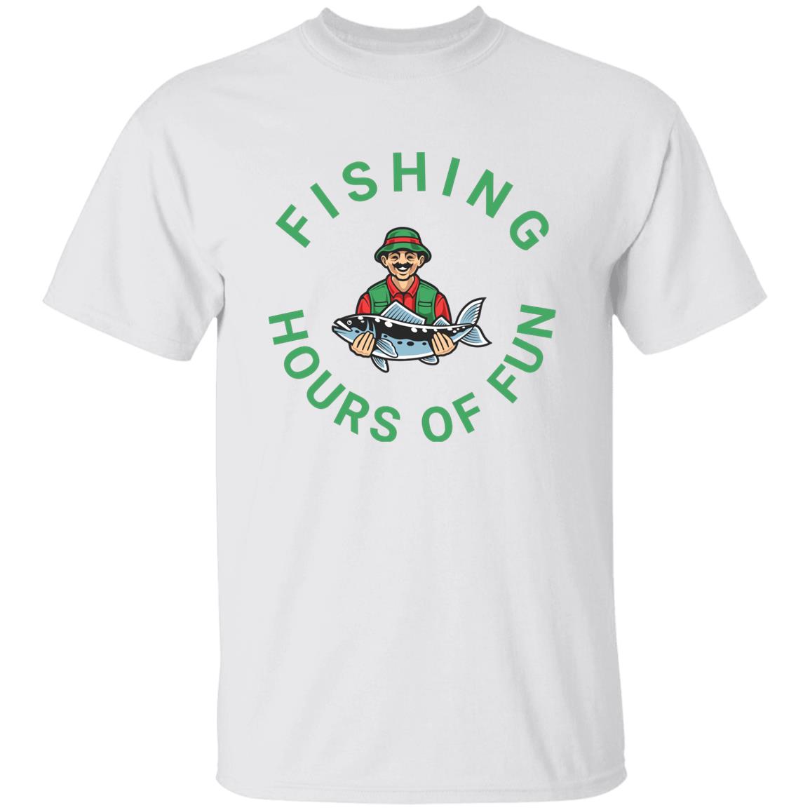 Fishing Hours Of Fun T-shirt k white