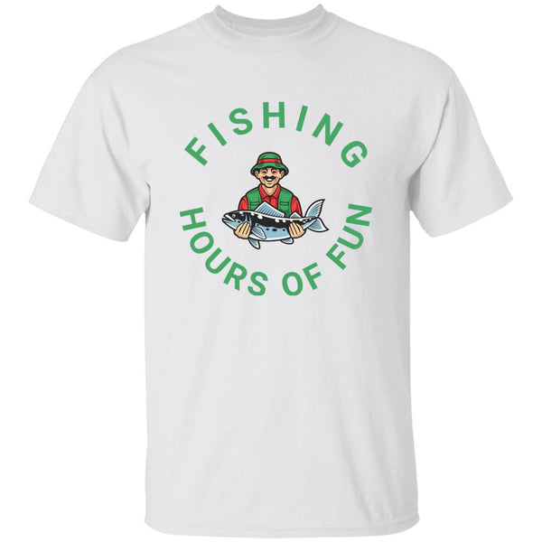 Fishing Hours Of Fun T-shirt k white