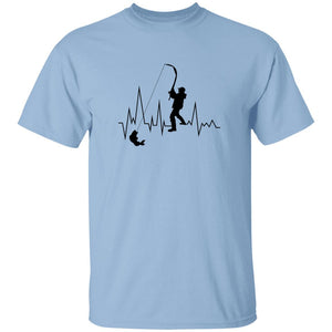 Heartbeat T shirt b light-blue