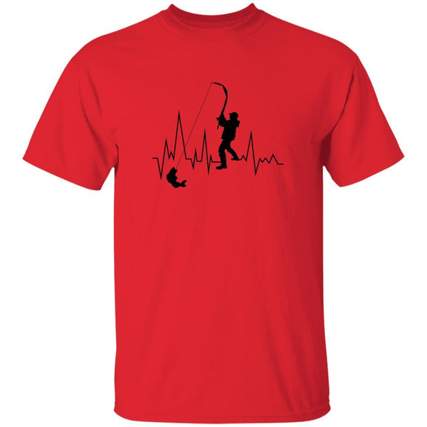 Heartbeat T shirt b red