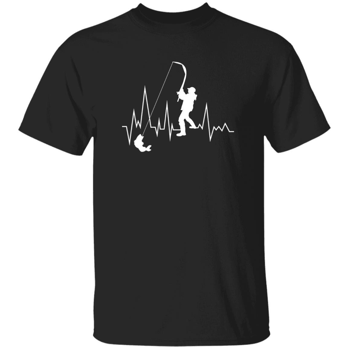Heartbeat T shirt w black