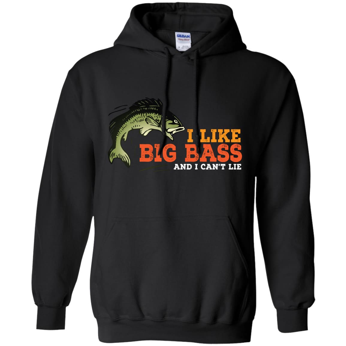 I Like Big Bass Pullover Hoodie