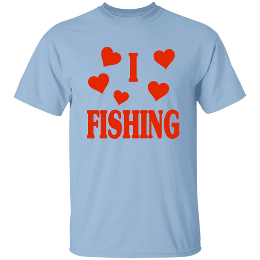 I love fishing t-shirt light-blue